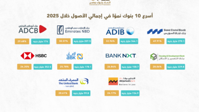 أسرع 10 بنوك نموًا في إجمالي الأصول خلال 2025