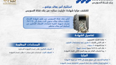 استثمار امن بعائد مرتفع .. اكتشف مزايا شهادة “إيليت استار” من بنك قناة السويس