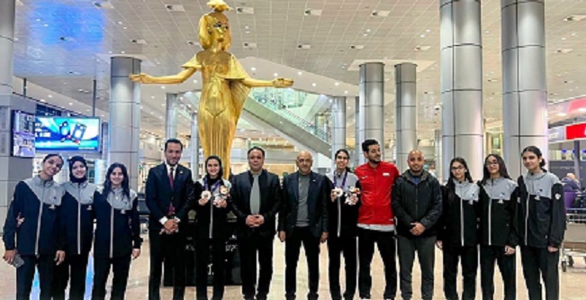استقبال رسمي لبعثة منتخب مصر للشباب للتايكوندو عقب الإنجاز التاريخي في بطولة العالم بطشقند