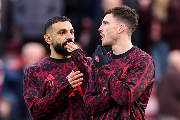 روبرتسون يشيد بصلاح بعد ديربي ميرسيسايد: تحدثنا قبل المباراة واتفقنا على الاستمتاع