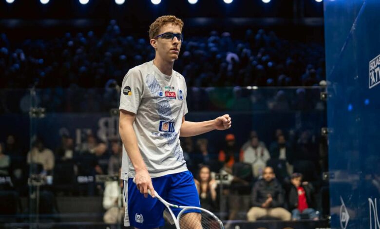 محمد زكريا يتأهل لنهائي بطولة الجونة الدولية للإسكواش