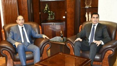 وزير الشباب والرياضة يبحث مع رئيس هيئة الرقابة المالية تعزيز أطر التعاون المشترك