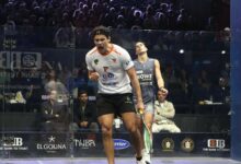 يوسف إبراهيم ومحمد زكريا يتأهلان لنصف نهائي بطولة الجونة للإسكواش