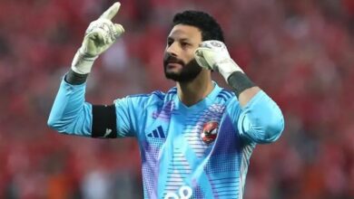محمد الشناوي يقترب من حراسة عرين الأهلي أمام المصري في ختام الدوري